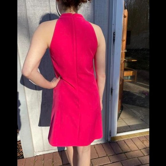 Hot Pink A Line Shift Dress - Picture 2 of 3